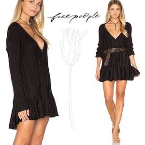 Free People Ribs and Ruffles Sweater